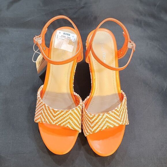 BRAND NEW NAUTICA OPEN TOE HIGH HEEL WEDGE SANDAL S2 - Picture 2 of 14